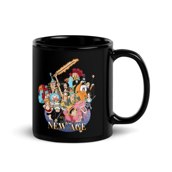 One Piece New Age Black Glossy Mug