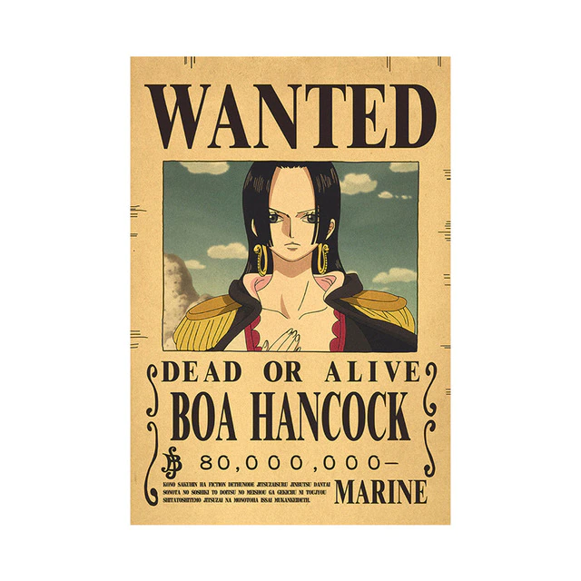 One Piece Boa Hancock Wanted Poster