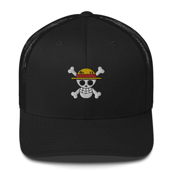 One Piece Straw Hat Pirate Trucker Cap