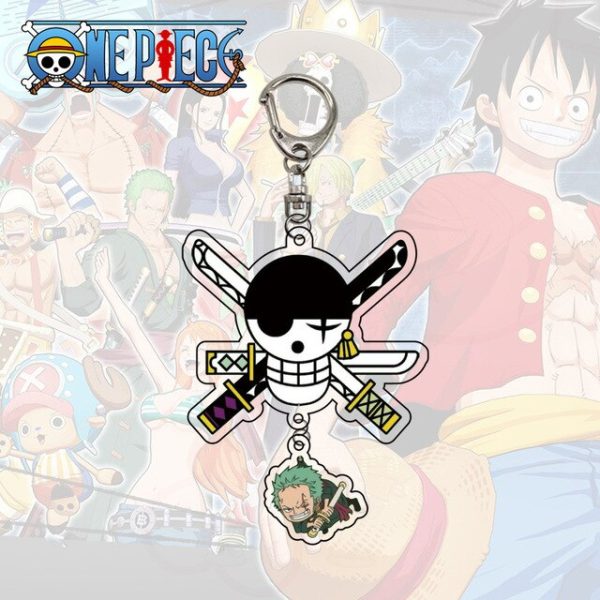 One Piece Keychain Zoro Acrylic Key Chain