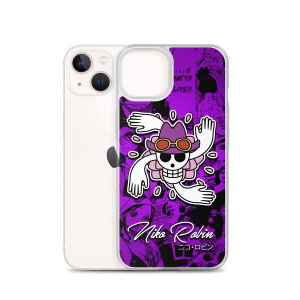 One Piece Nico Robin Logo Clear Case for Phone