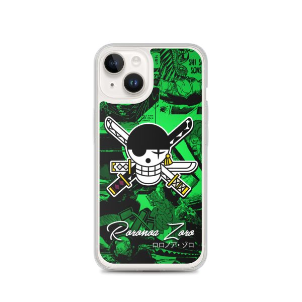 One Piece Zoro Logo Clear Case for Phone