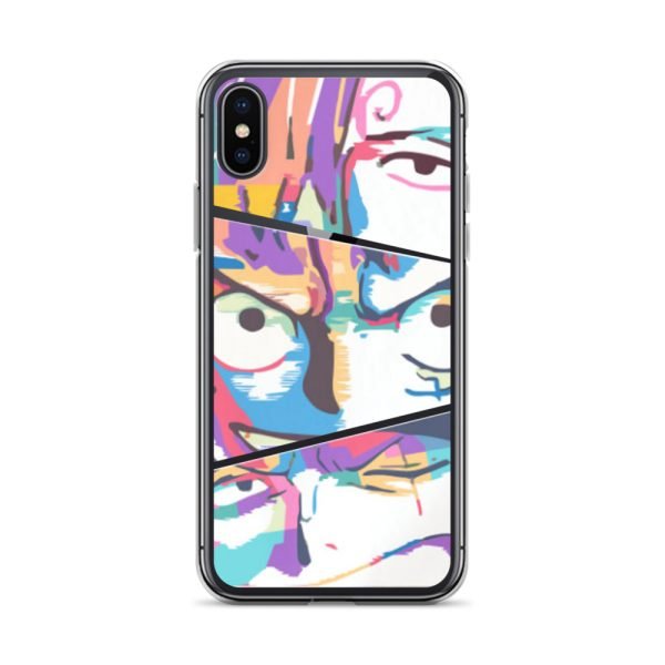 One Piece Face Sanji, Luffy, Zoro Clear Case for iPhone
